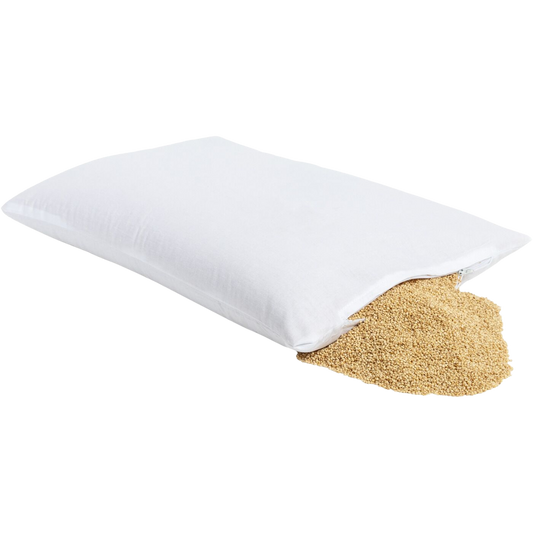 Hirse - Daunen Kissen