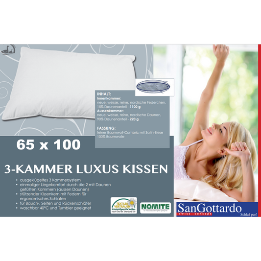 Daunen Kissen Trio Kern Luxus