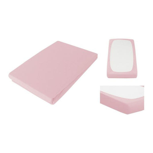 Casa Plus Jersey-Fixleintuch Rosa