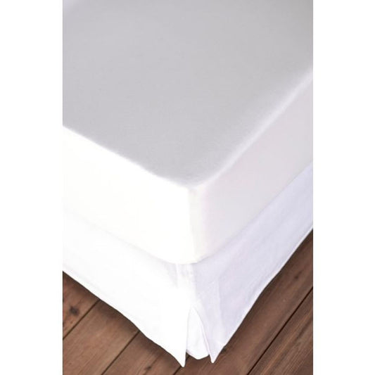 Casa Plus Jersey-Fixleintuch Weiss